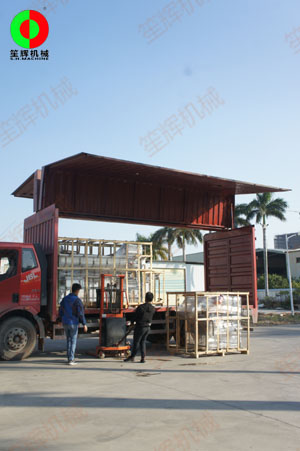 渦流洗菜機(jī)及平面分選臺(tái)順利完工出貨！