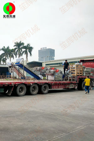 江西葉小姐凈菜加工及根莖加工生產(chǎn)線(xiàn)裝車(chē)按時(shí)交付客戶(hù)！